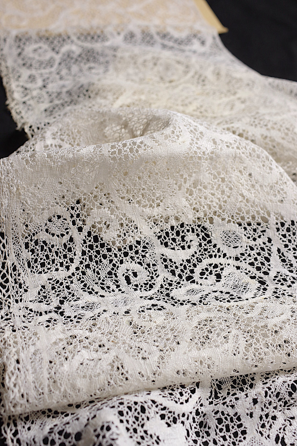 アンティークレース dentelle ancienne 幅広ボビンレース 340cm 5