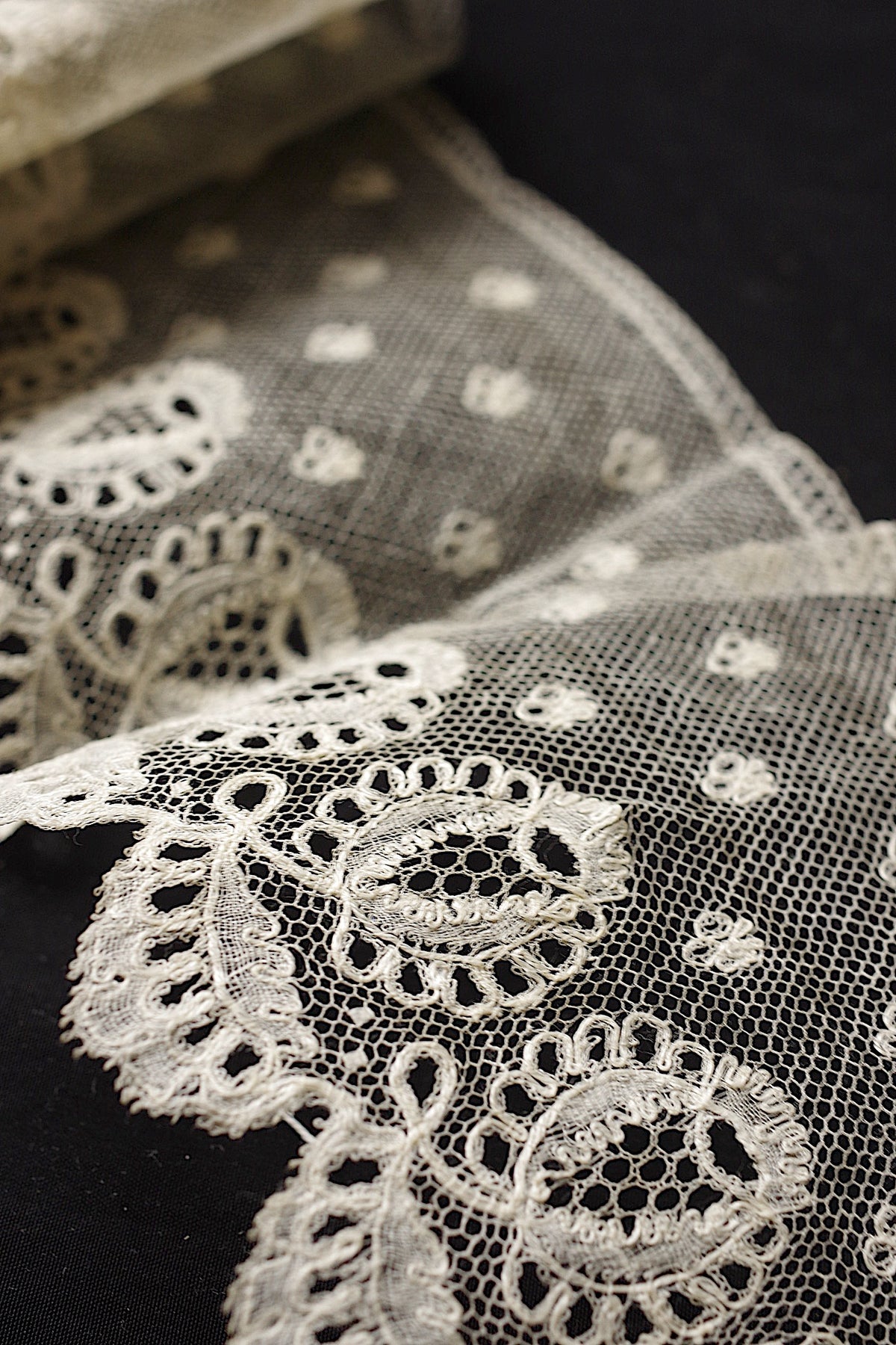 アンティークレース dentelle ancienne 193cm 5