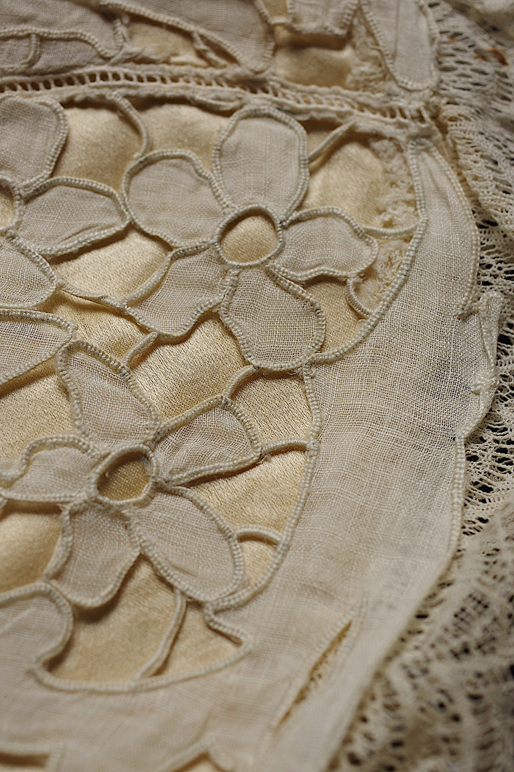 アンティークレース dentelle ancienne ボネ bebe用 7