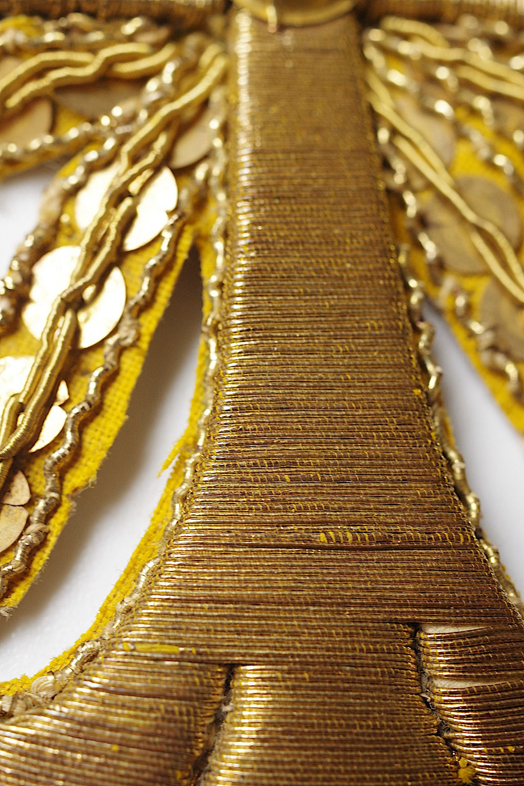 アンティークレース dentelle ancienne メタル糸刺繍 モチーフ2つ 6