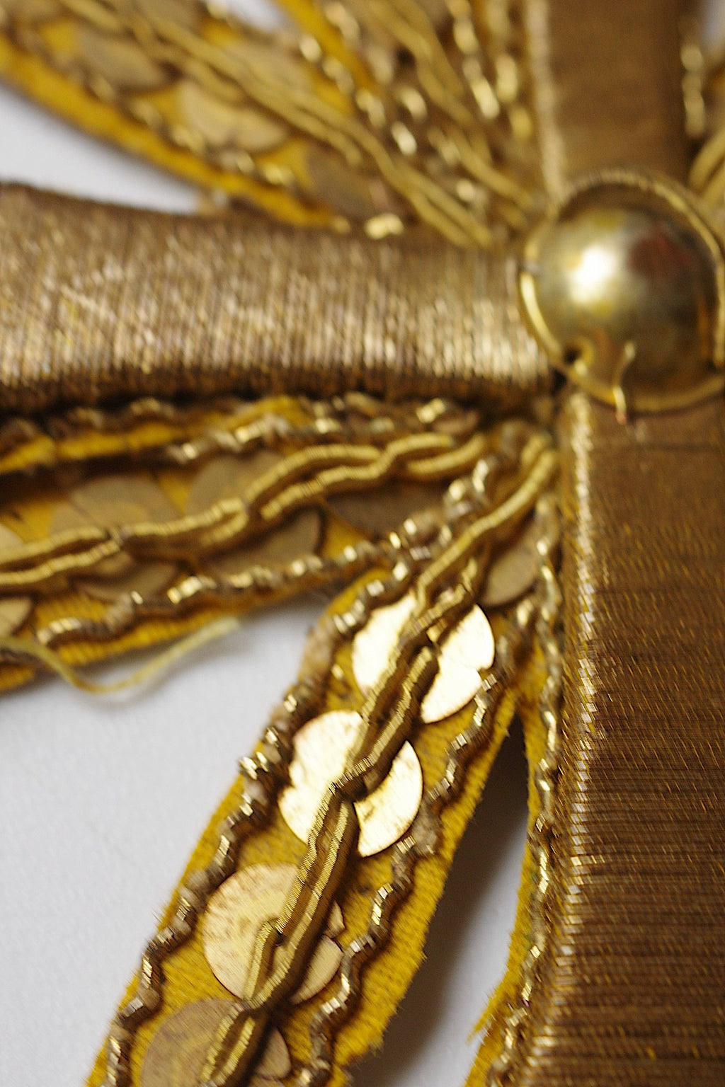 アンティークレース dentelle ancienne メタル糸刺繍 モチーフ2つ 7