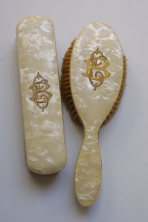 アンティークブラシ brosse à cheveux ancienne
