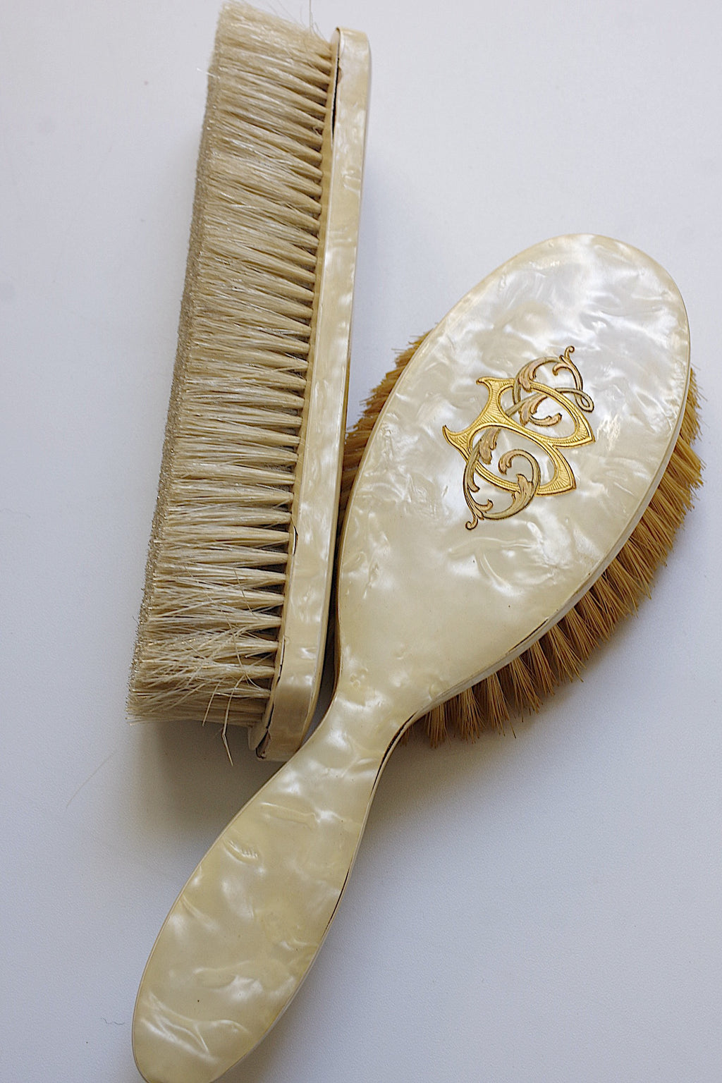 アンティークブラシ brosse à cheveux ancienne 12