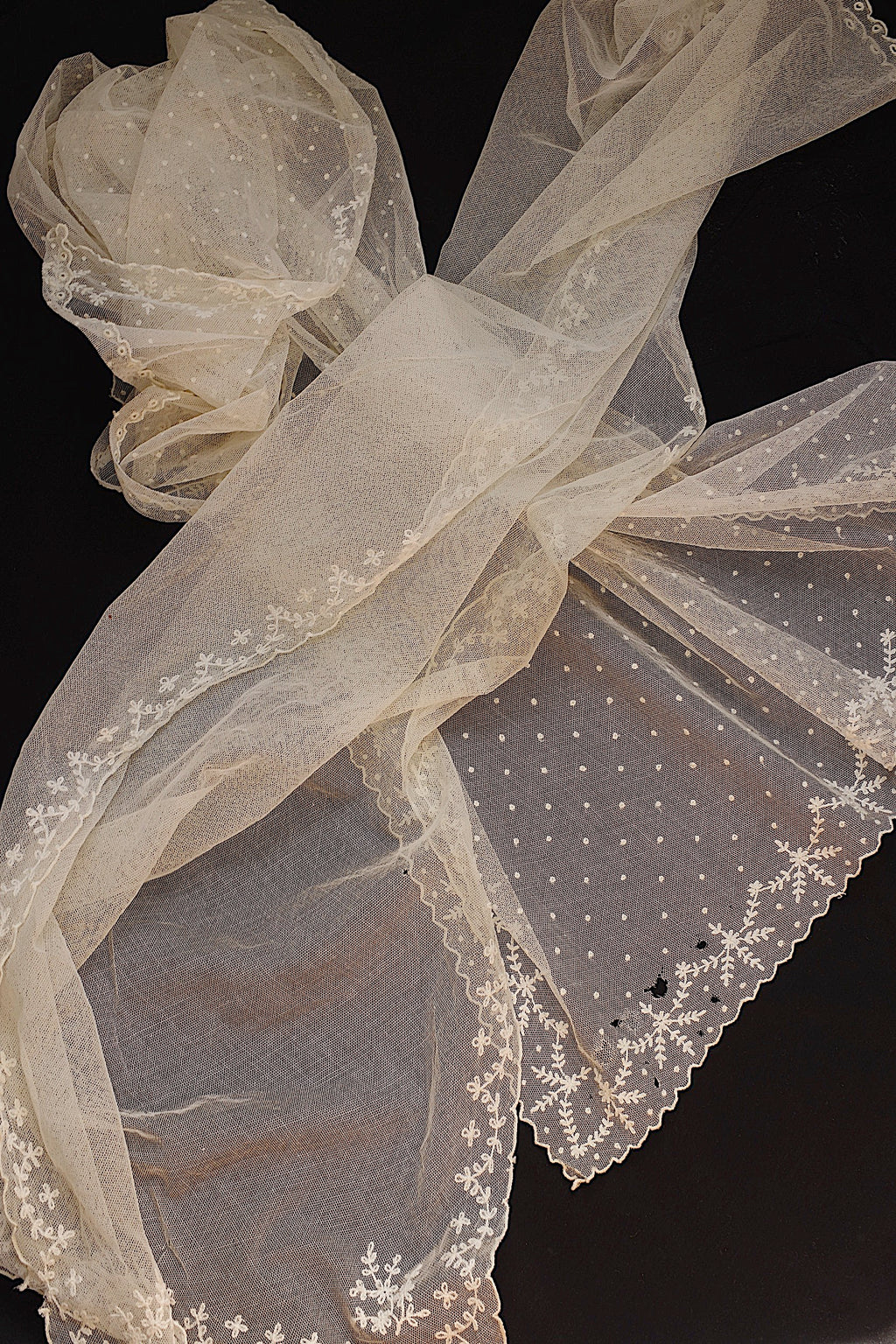 アンティークレース dentelle ancienne ベール2つ