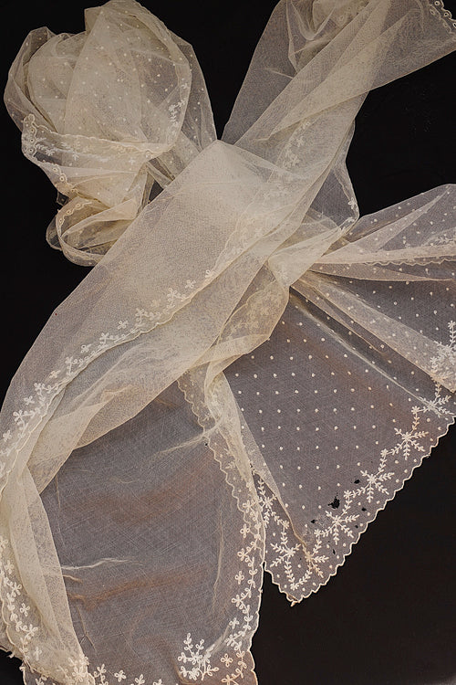 アンティークレース dentelle ancienne ベール2つ