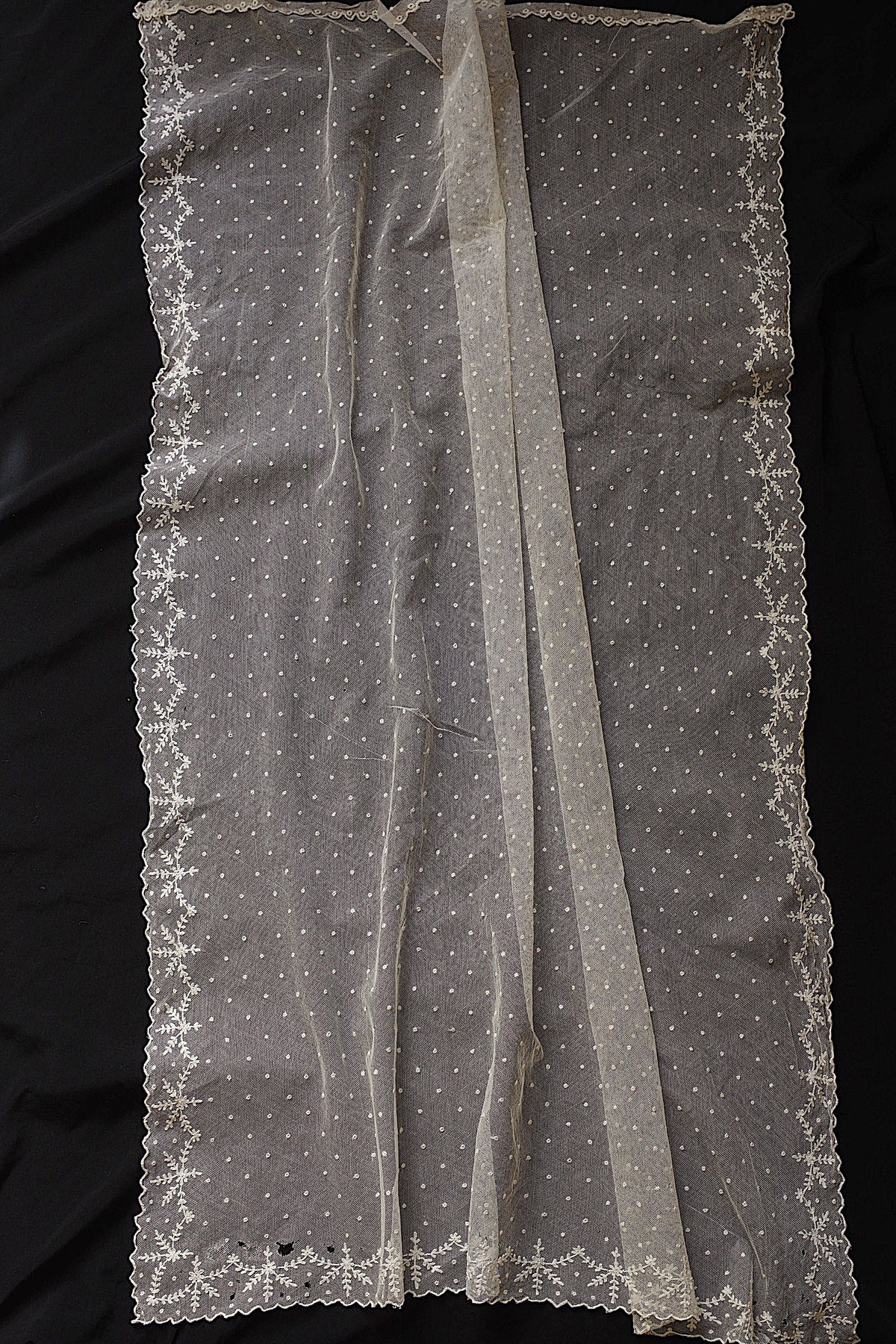 アンティークレース dentelle ancienne ベール2つ 2