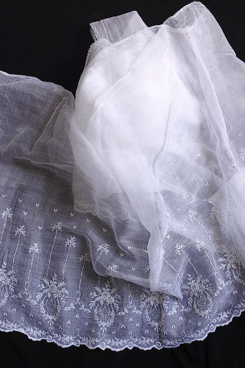 アンティークレース dentelle ancienne 裾刺繍 190cm