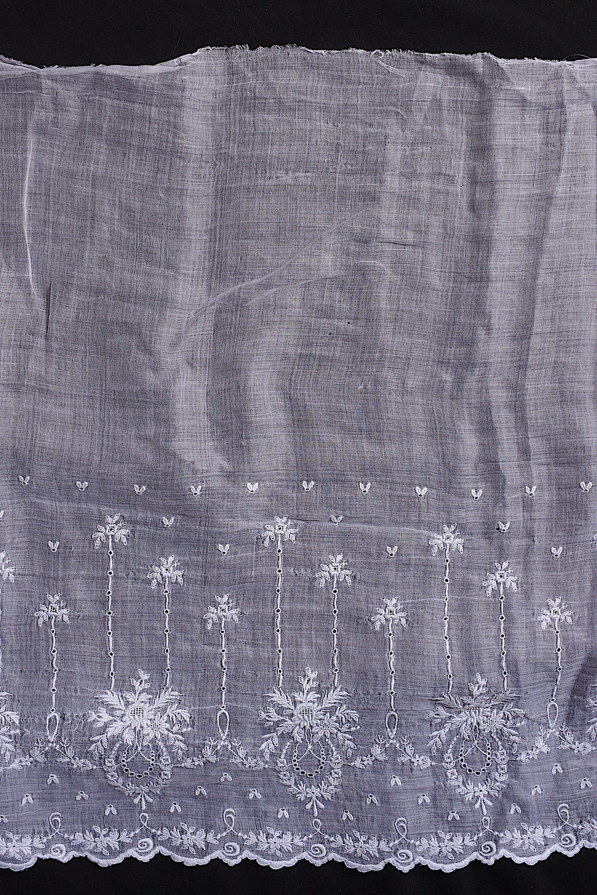 アンティークレース dentelle ancienne 裾刺繍 190cm 2