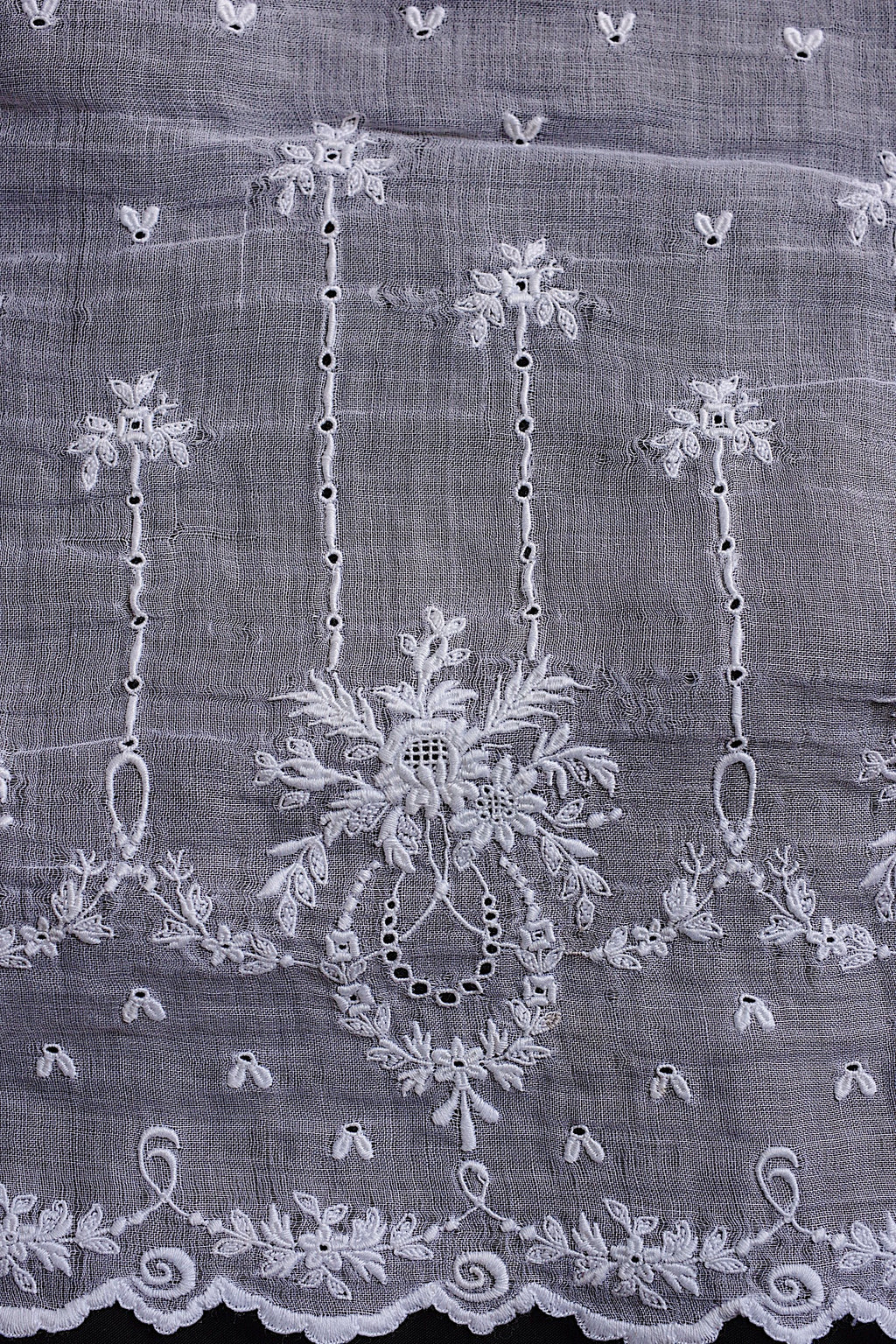 アンティークレース dentelle ancienne 裾刺繍 190cm 3