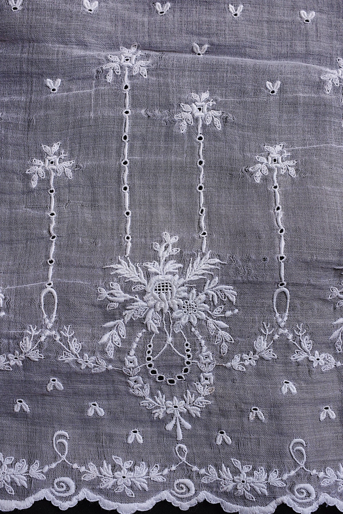 アンティークレース dentelle ancienne 裾刺繍 190cm 3