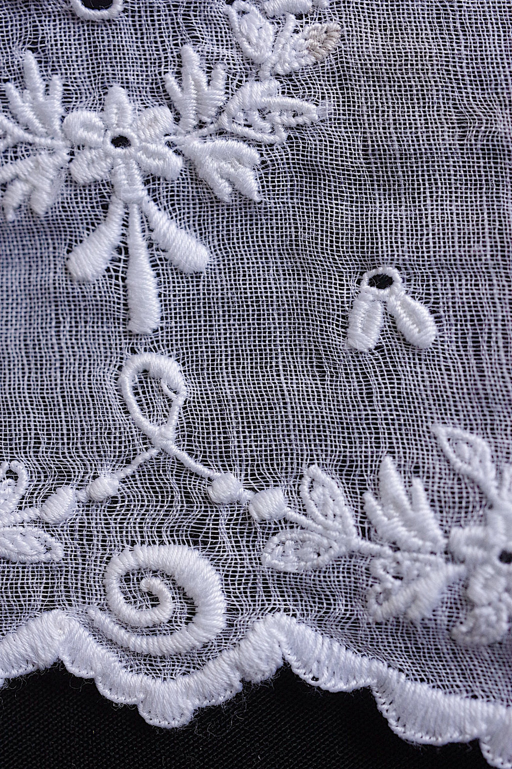 アンティークレース dentelle ancienne 裾刺繍 190cm 5