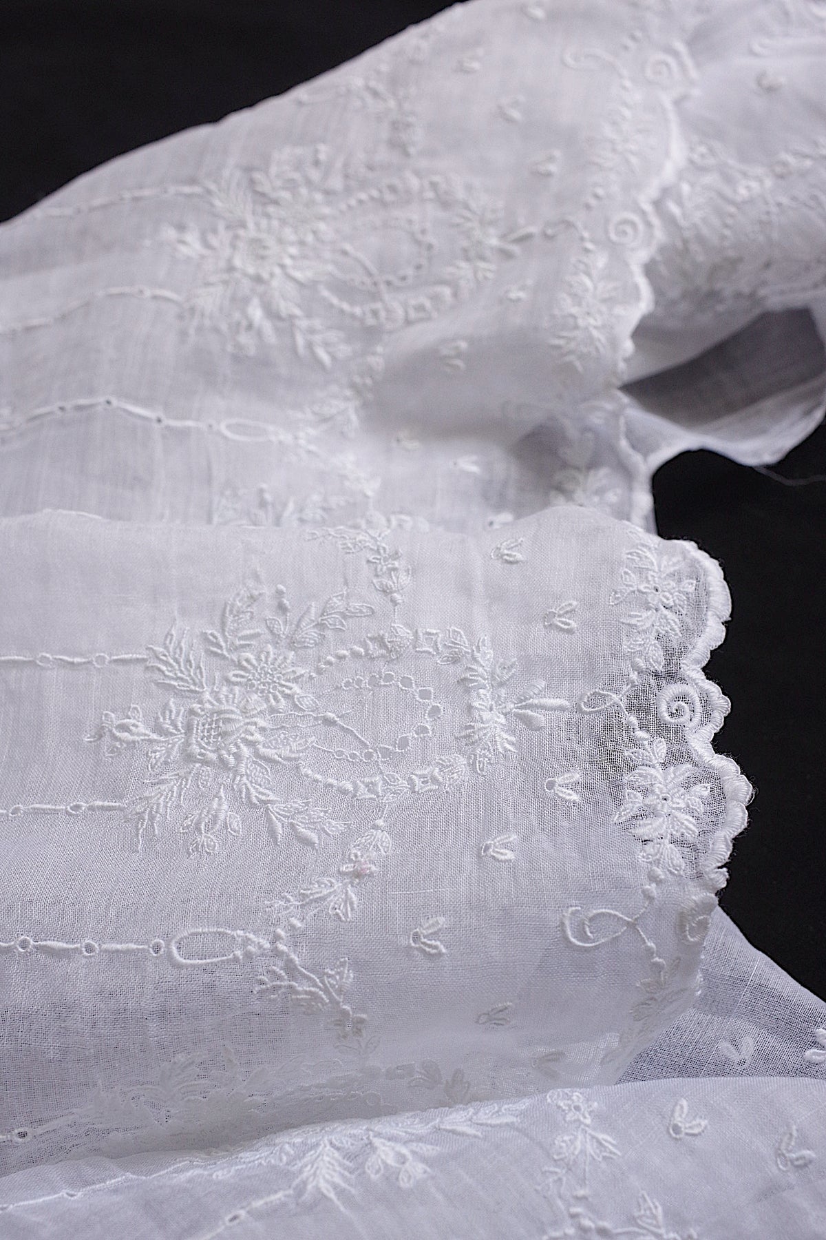 アンティークレース dentelle ancienne 裾刺繍 190cm 6