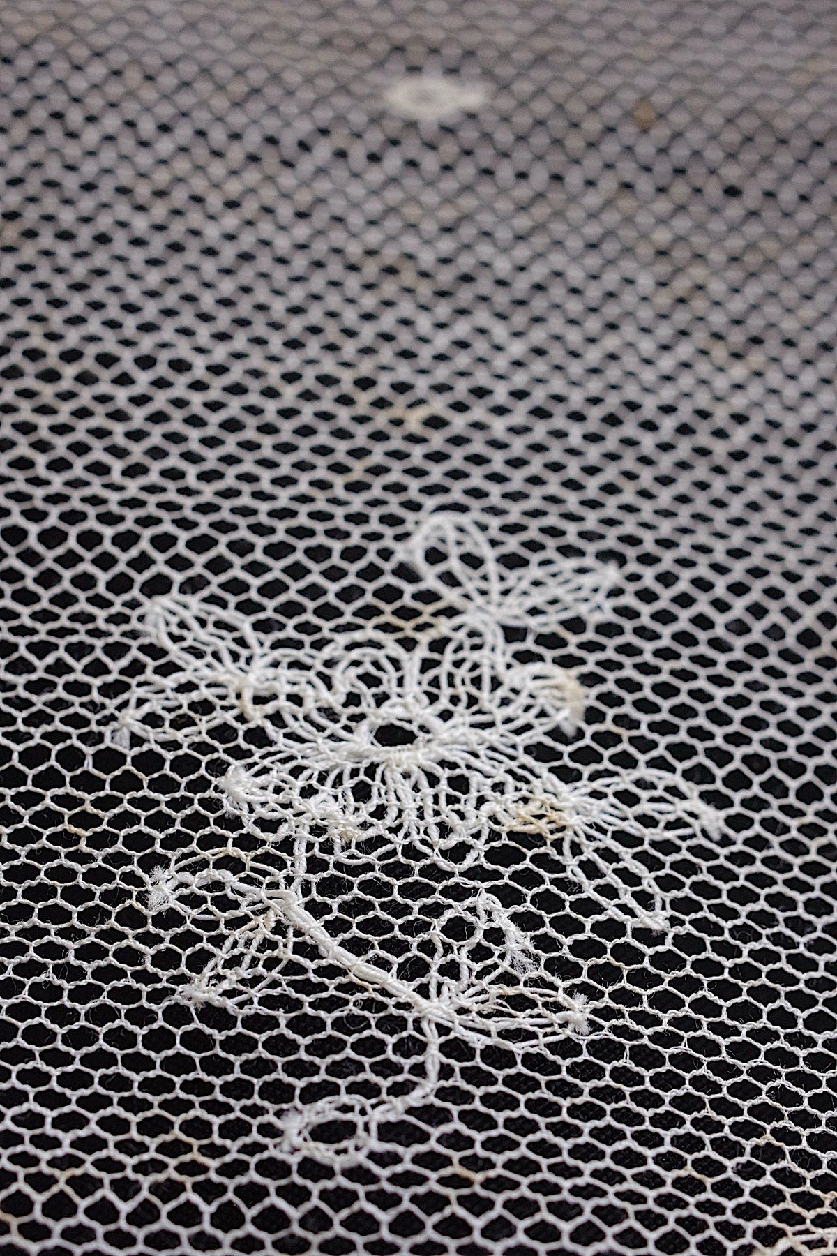 アンティークレース dentelle ancienne チュール刺繍レース1080cm 4