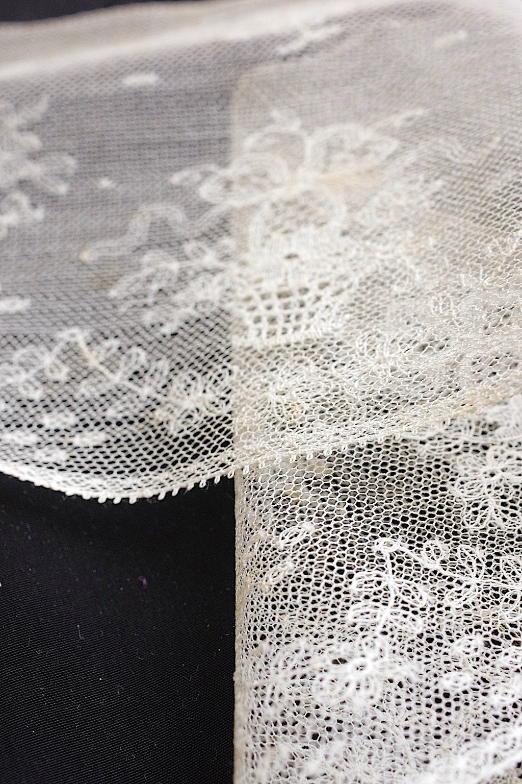 アンティークレース dentelle ancienne チュール刺繍レース1080cm 7