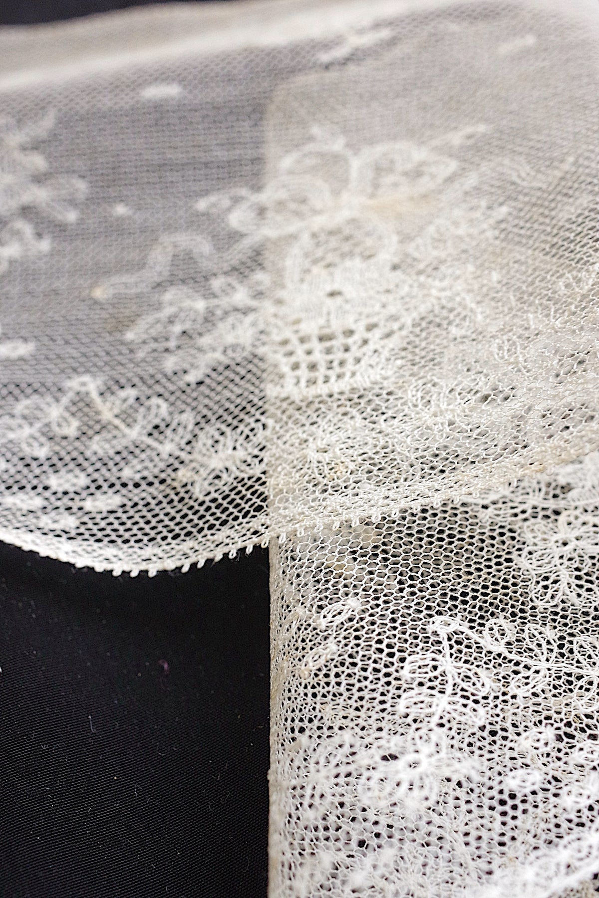 アンティークレース dentelle ancienne チュール刺繍レース1080cm 7