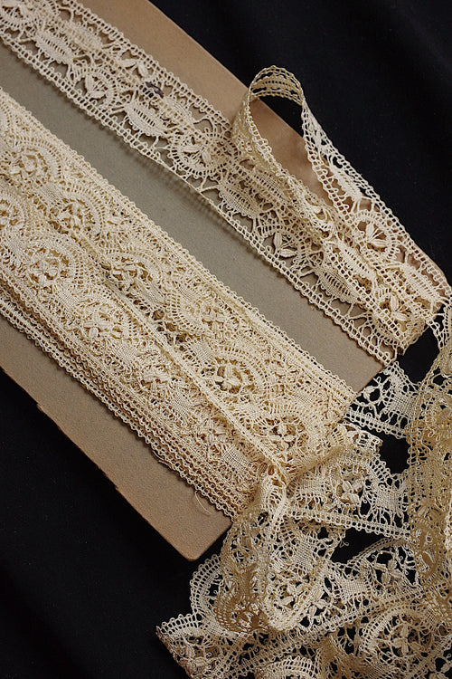 アンティークレース dentelle ancienne ボビンレース２種