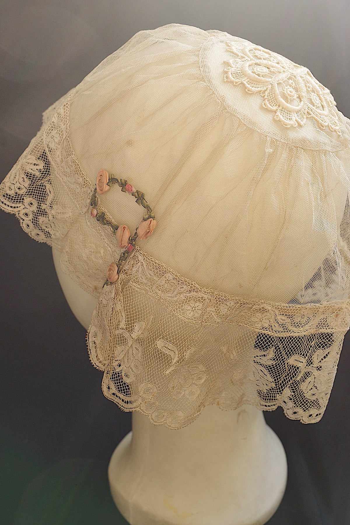 アンティークレース dentelle ancienne bonnet 4
