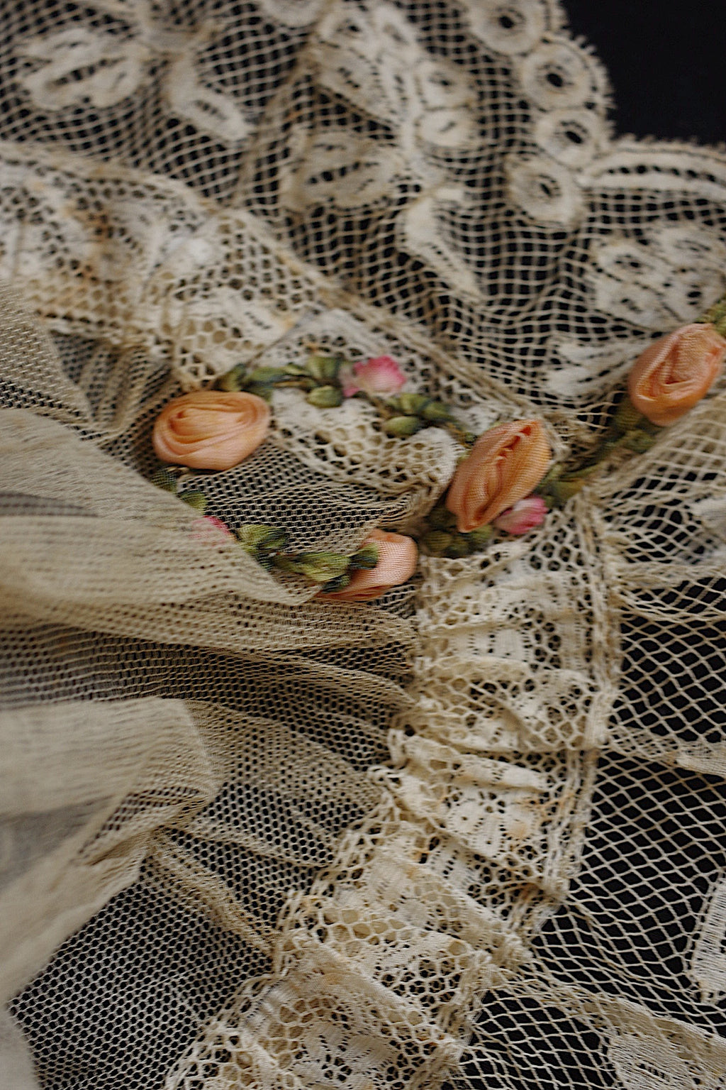 アンティークレース dentelle ancienne bonnet 9