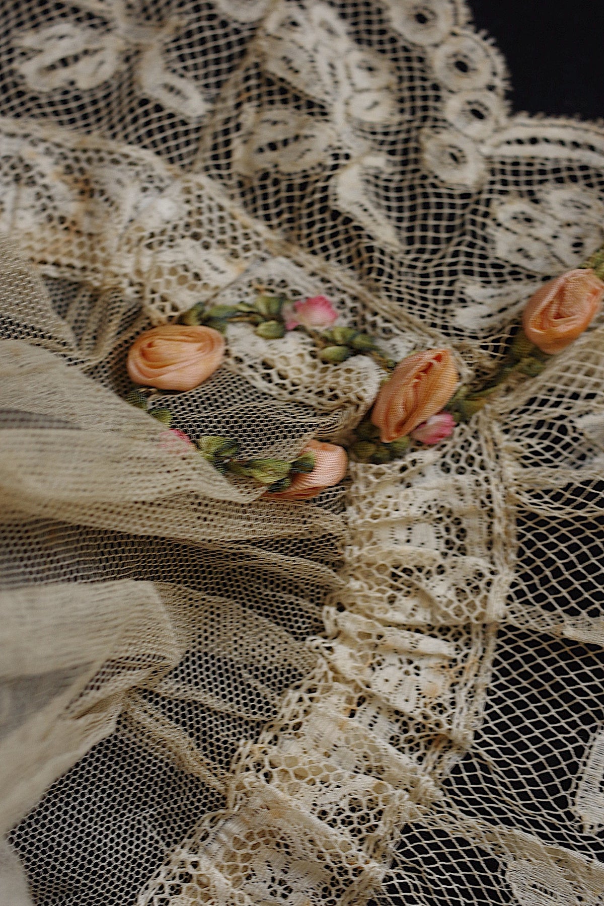 アンティークレース dentelle ancienne bonnet 9