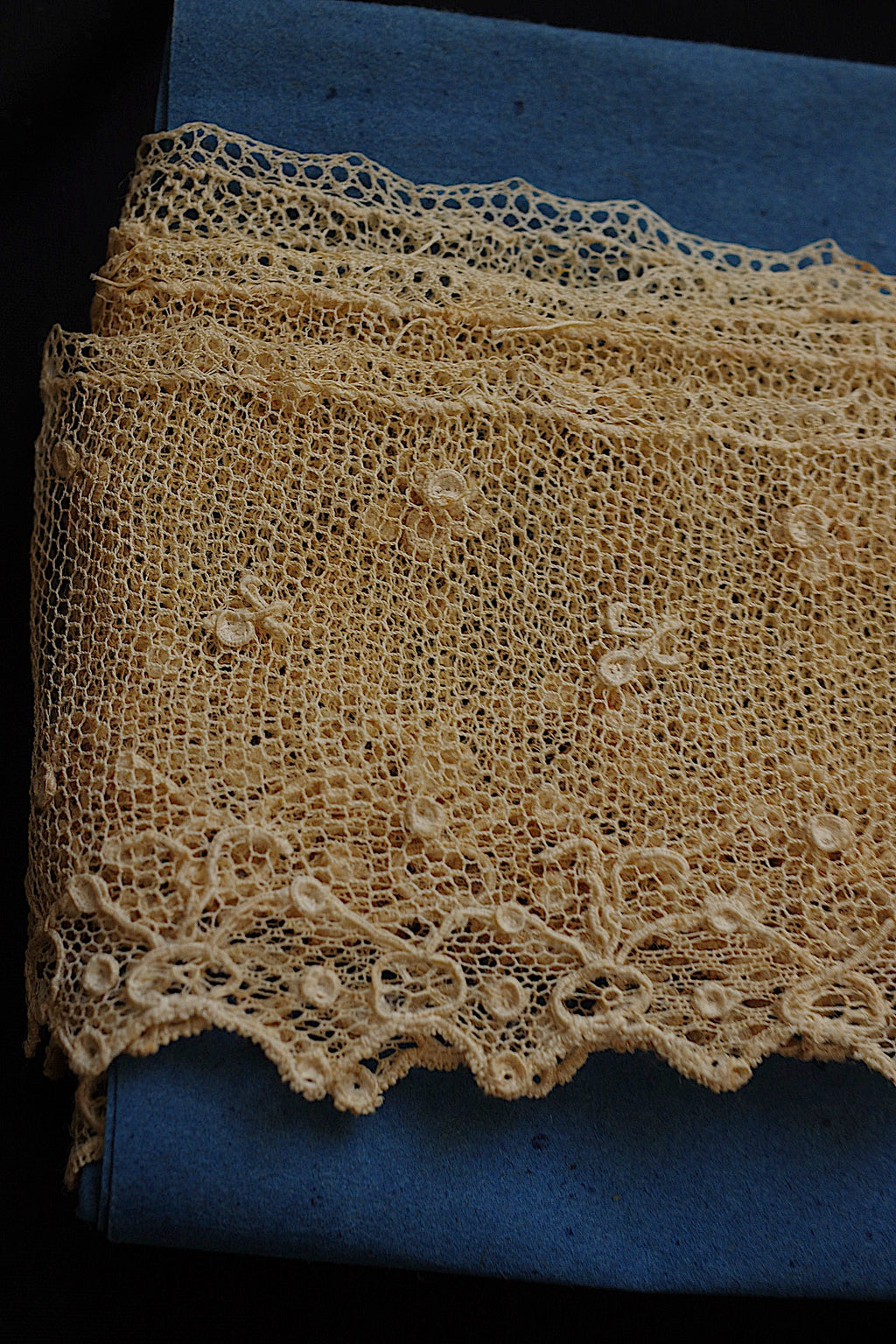 アンティークレース dentelle ancienne アランソン186cm 85cm 3