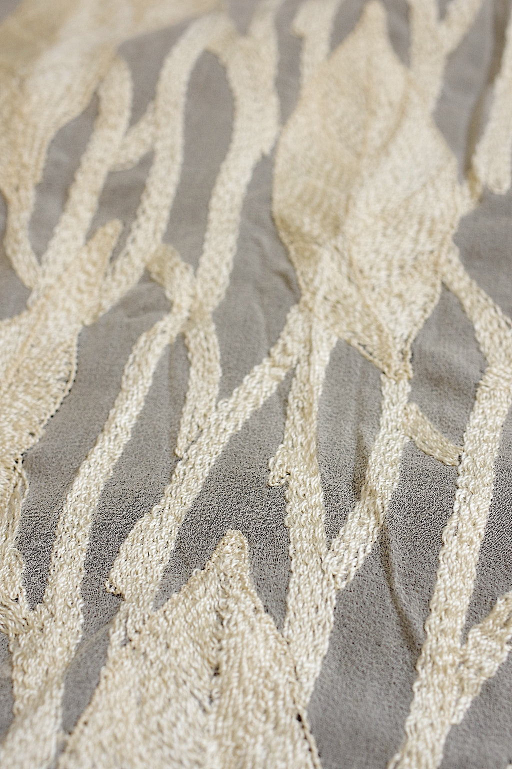 アンティーク生地 tissu ancien シフォン生地刺繍 6