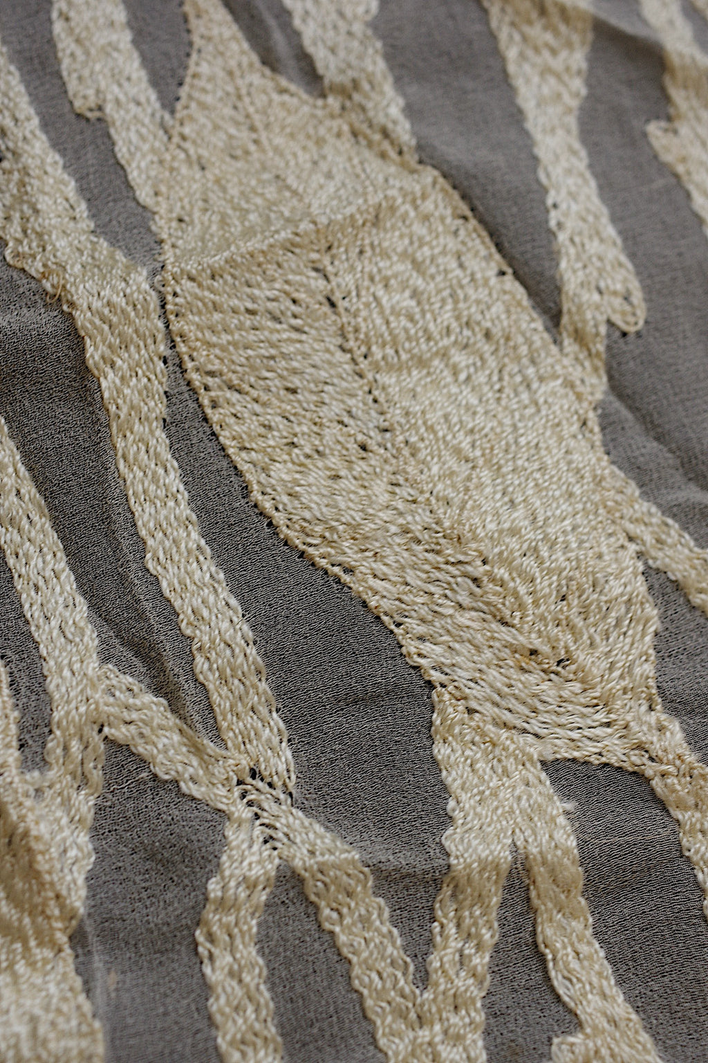 アンティーク生地 tissu ancien シフォン生地刺繍 7