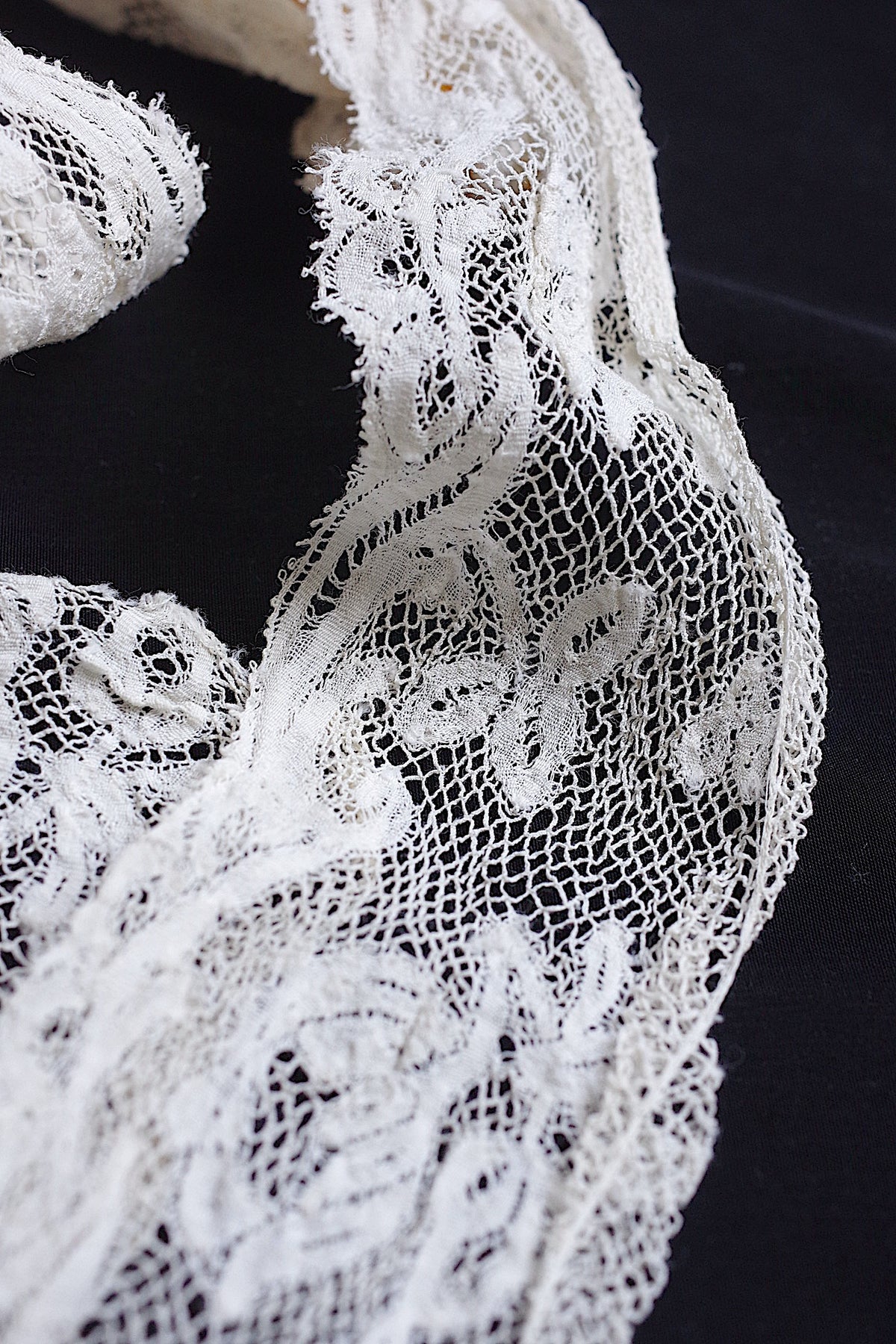 アンティークレース dentelle ancienne 187cm 110cm 4