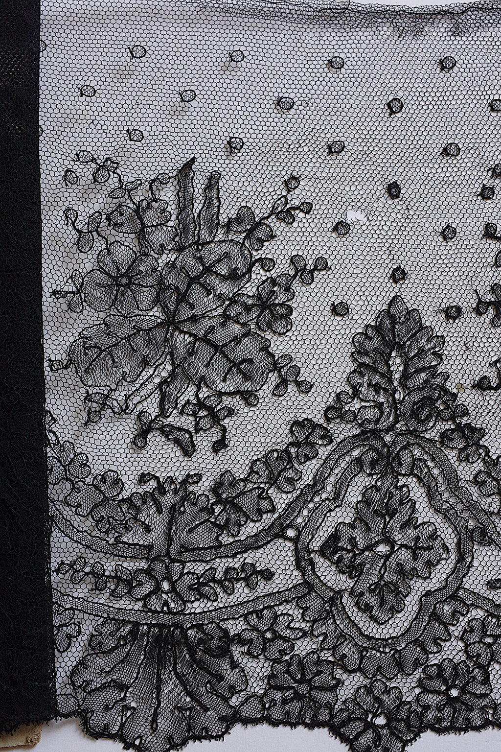 アンティークレース dentelle ancienne 350cm シャンティイ 12