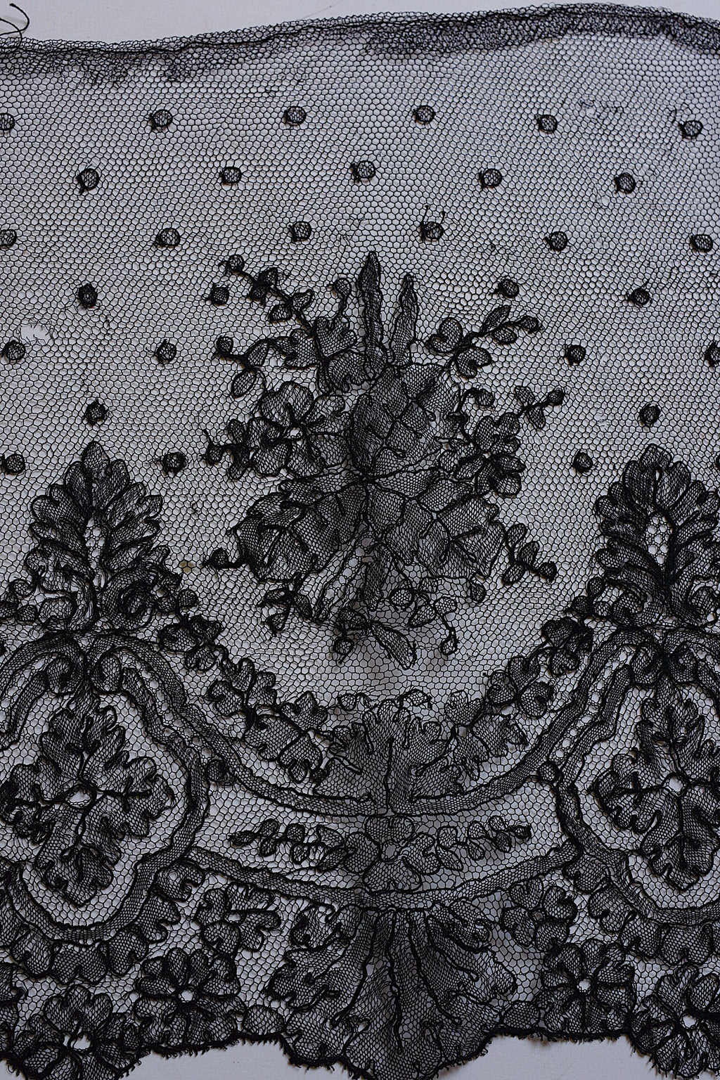 アンティークレース dentelle ancienne 350cm シャンティイ 10