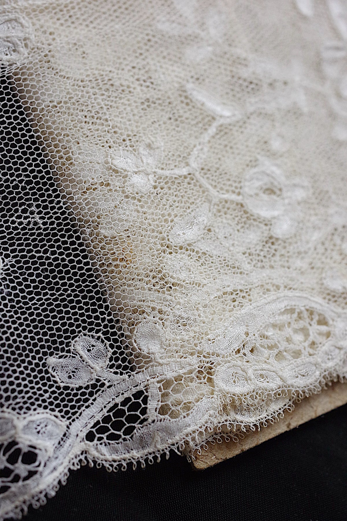 アンティークレース dentelle ancienne 138cm 84cm 180cm 5