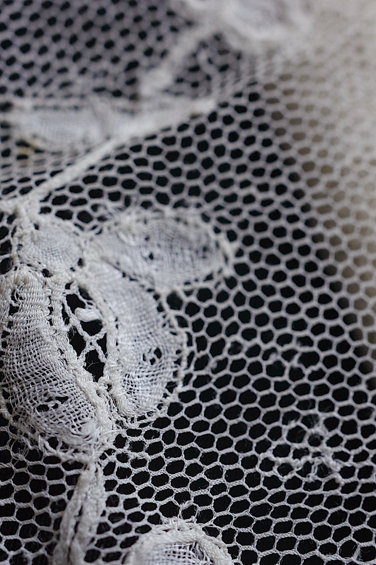 アンティークレース dentelle ancienne 138cm 84cm 180cm 6