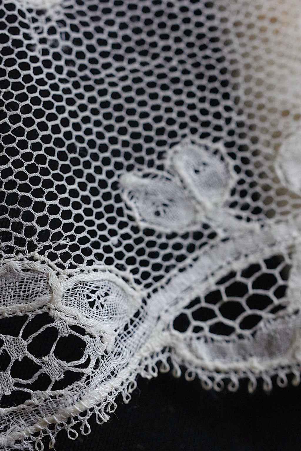 アンティークレース dentelle ancienne 138cm 84cm 180cm 7