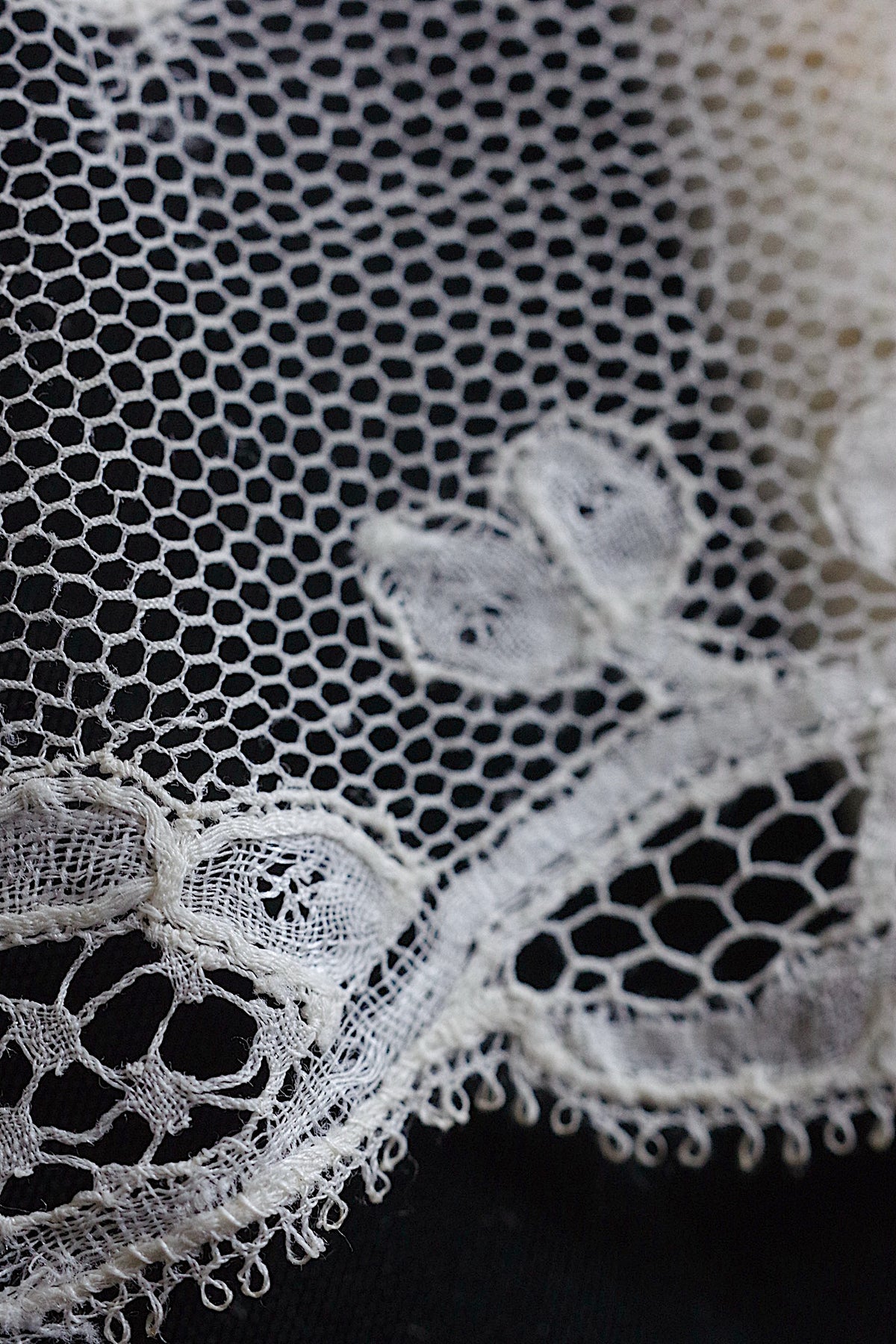 アンティークレース dentelle ancienne 138cm 84cm 180cm 7
