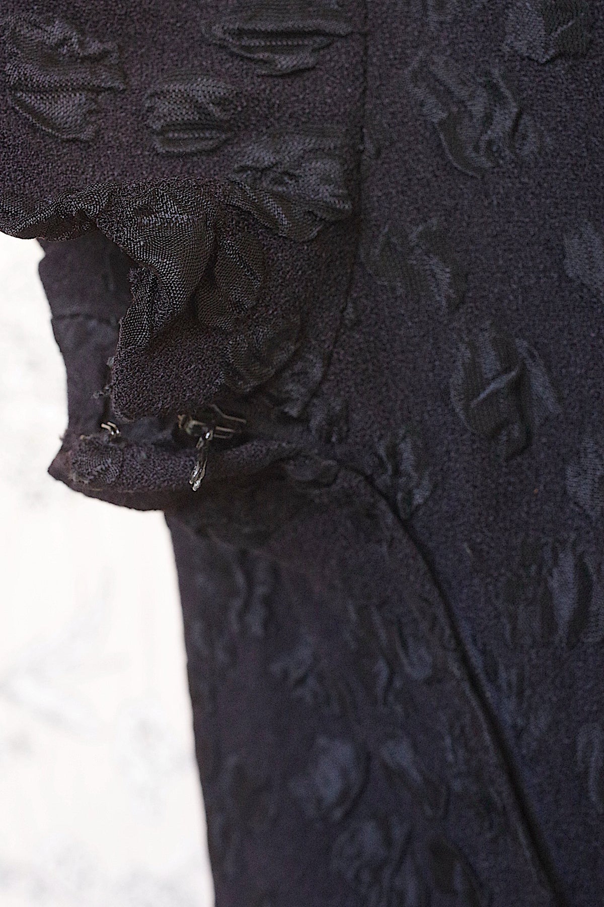 アンティークワンピース vêtement antique 黒ビーズ 8