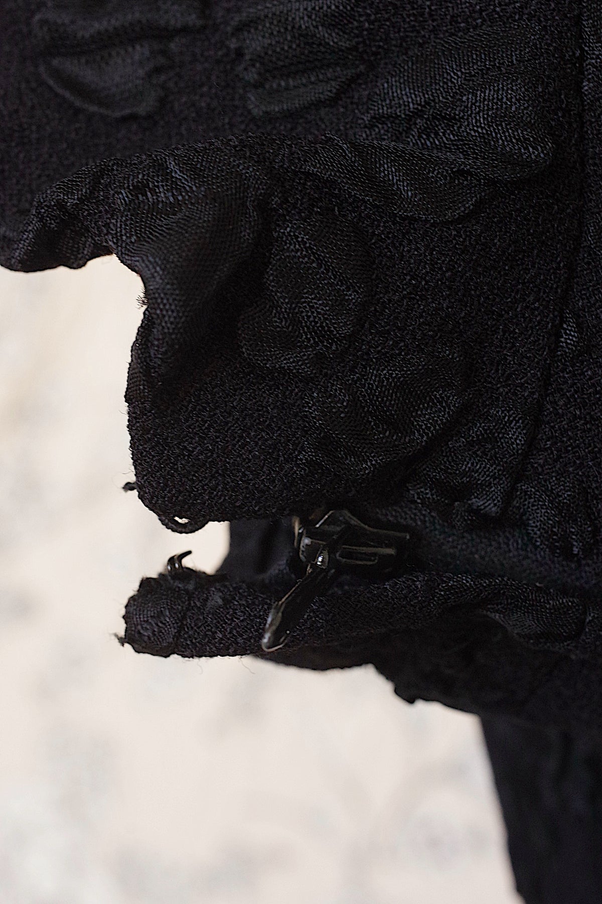 アンティークワンピース vêtement antique 黒ビーズ 9
