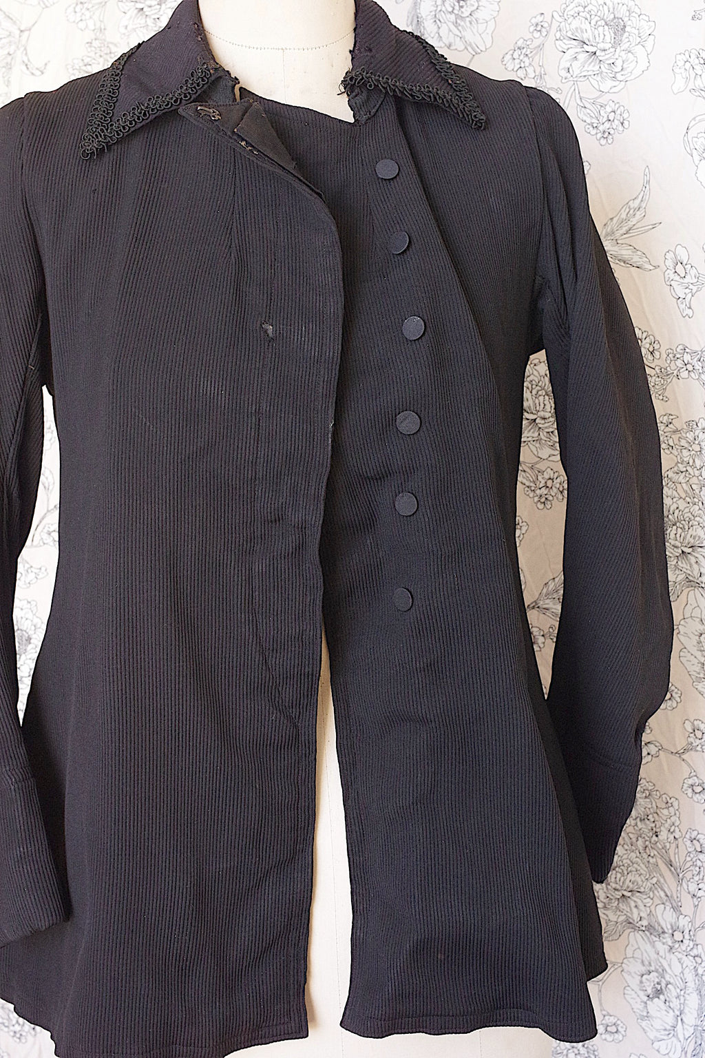 アンティークジャケット vêtement antique 黒 2 15