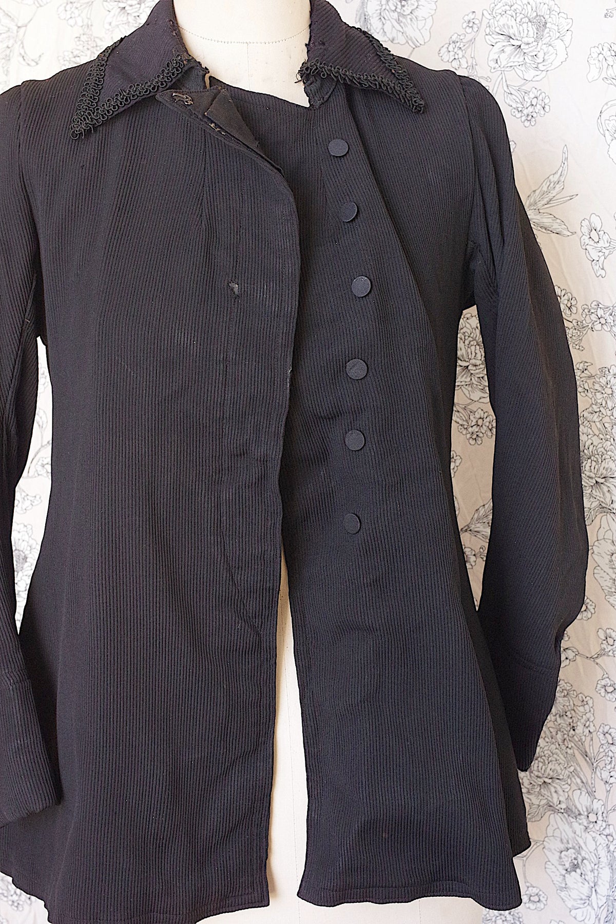 アンティークジャケット vêtement antique 黒 2 15