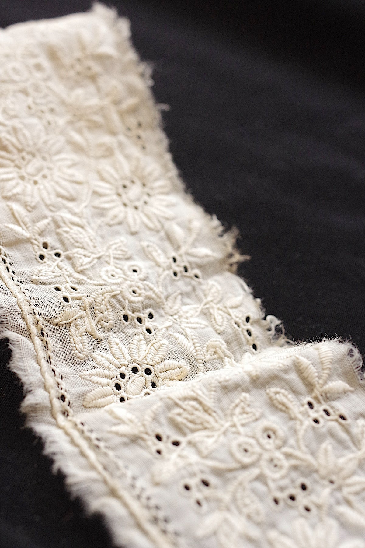 アンティークレース dentelle ancienne 刺繍ハギレ 8
