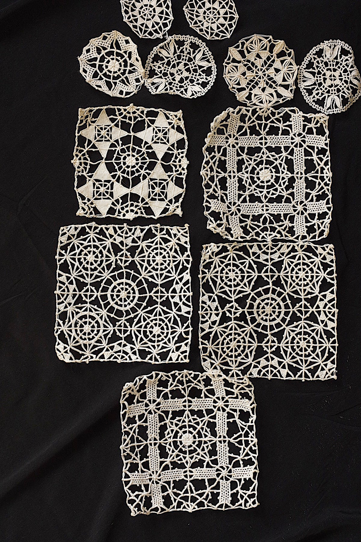 アンティークレース dentelle ancienne モチーフ11pieces