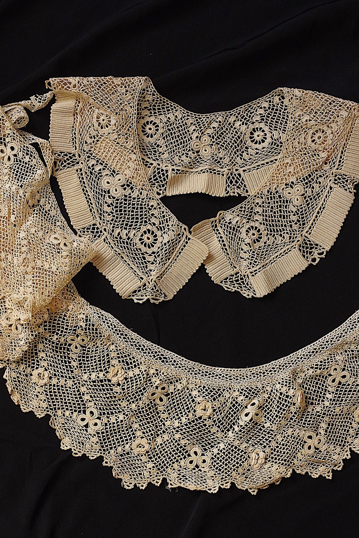 アンティークレース dentelle ancienne クロシェ 襟