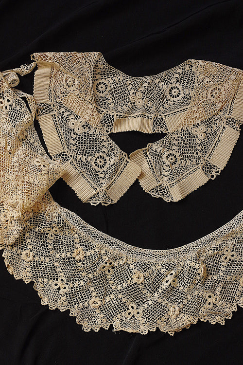 アンティークレース dentelle ancienne クロシェ 襟
