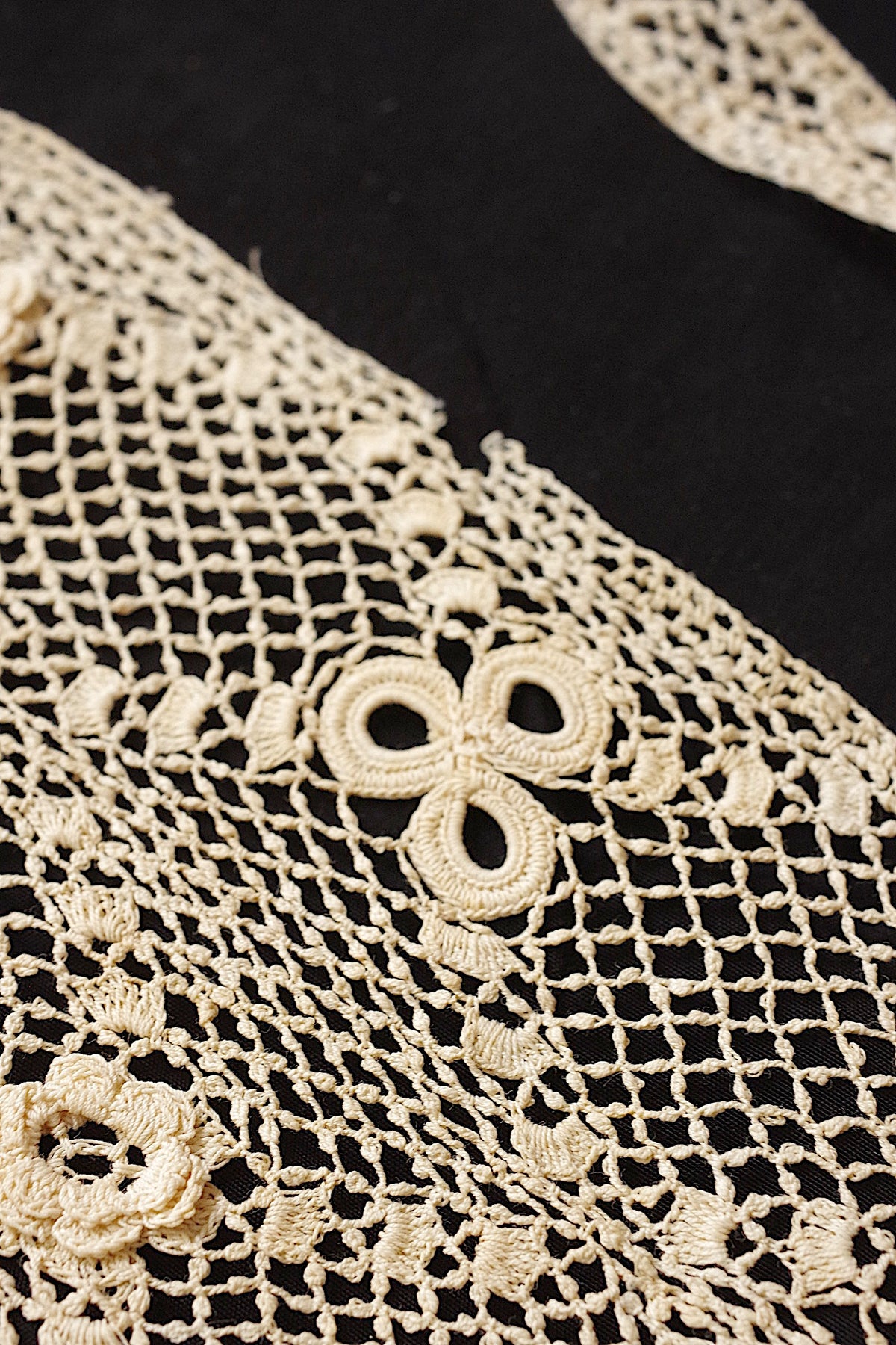 アンティークレース dentelle ancienne クロシェ 襟 11