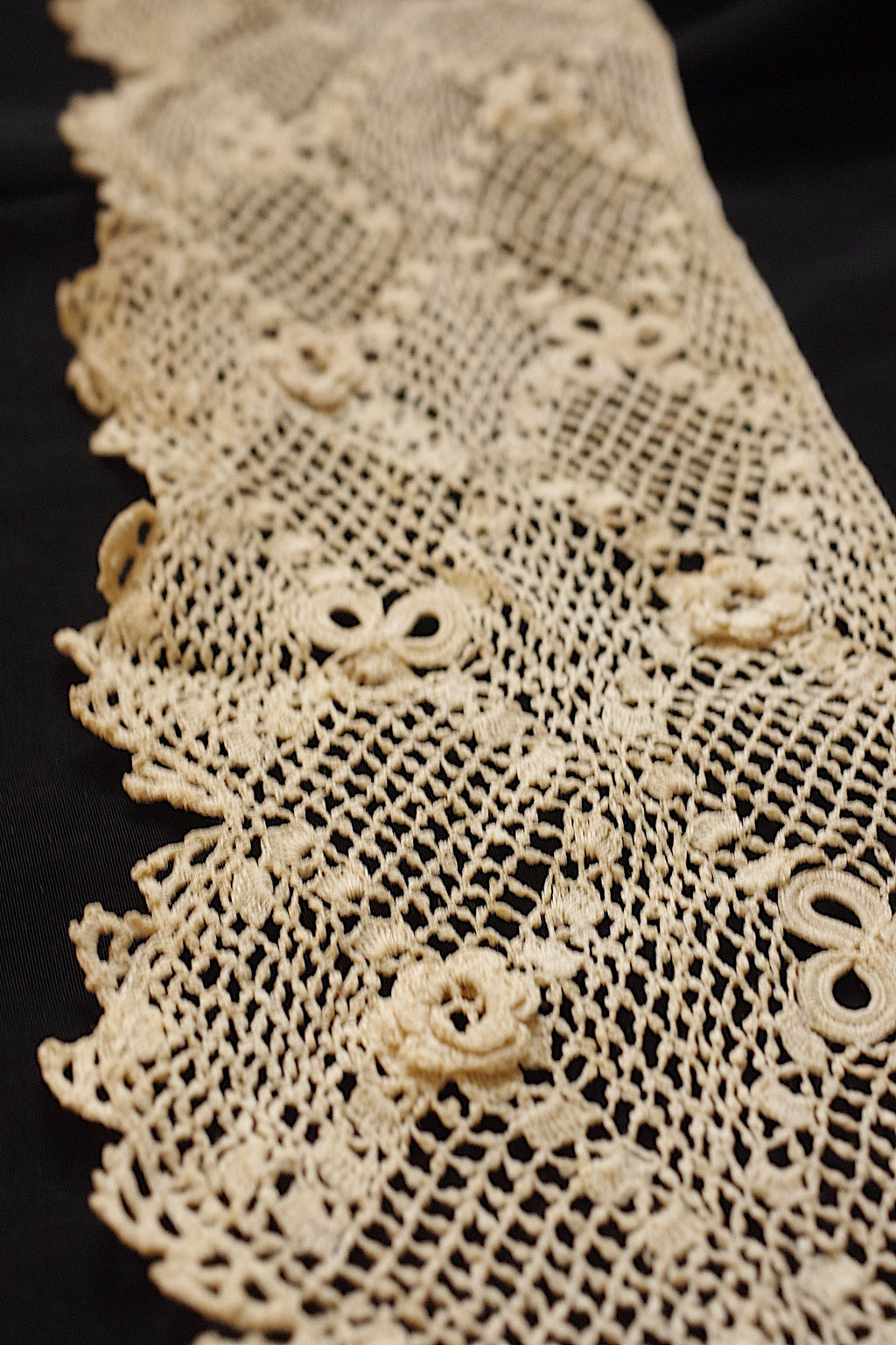 アンティークレース dentelle ancienne クロシェ 襟 12