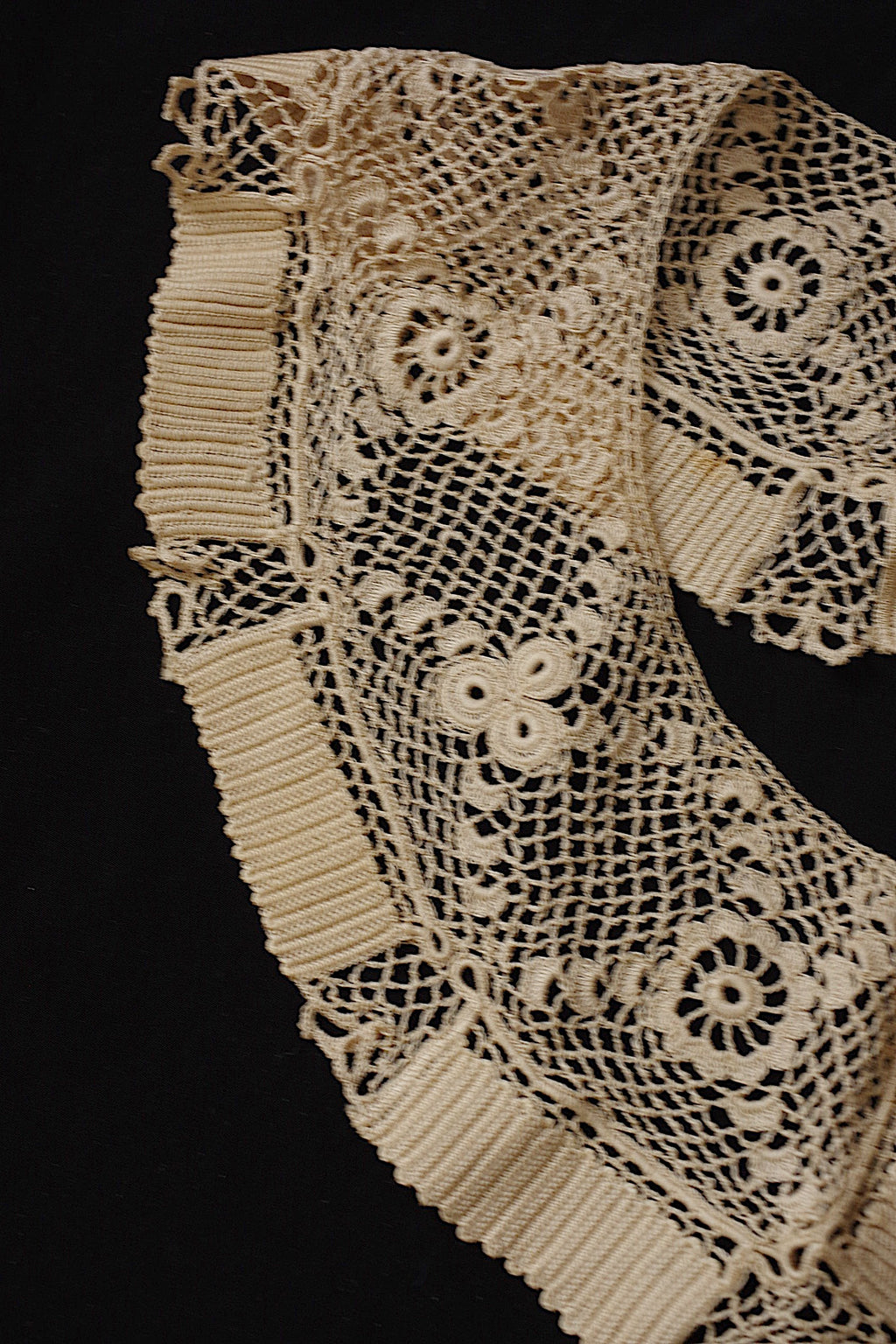 アンティークレース dentelle ancienne クロシェ 襟 3