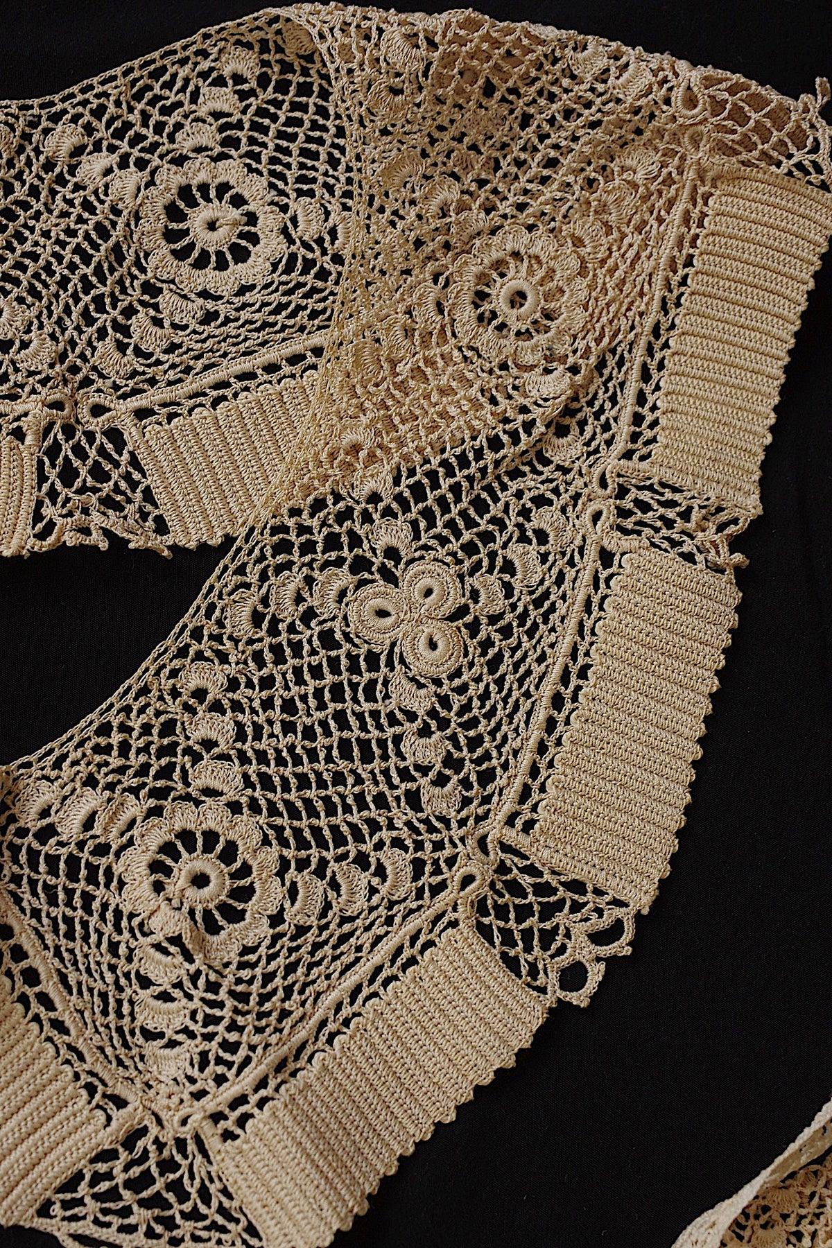 アンティークレース dentelle ancienne クロシェ 襟 4
