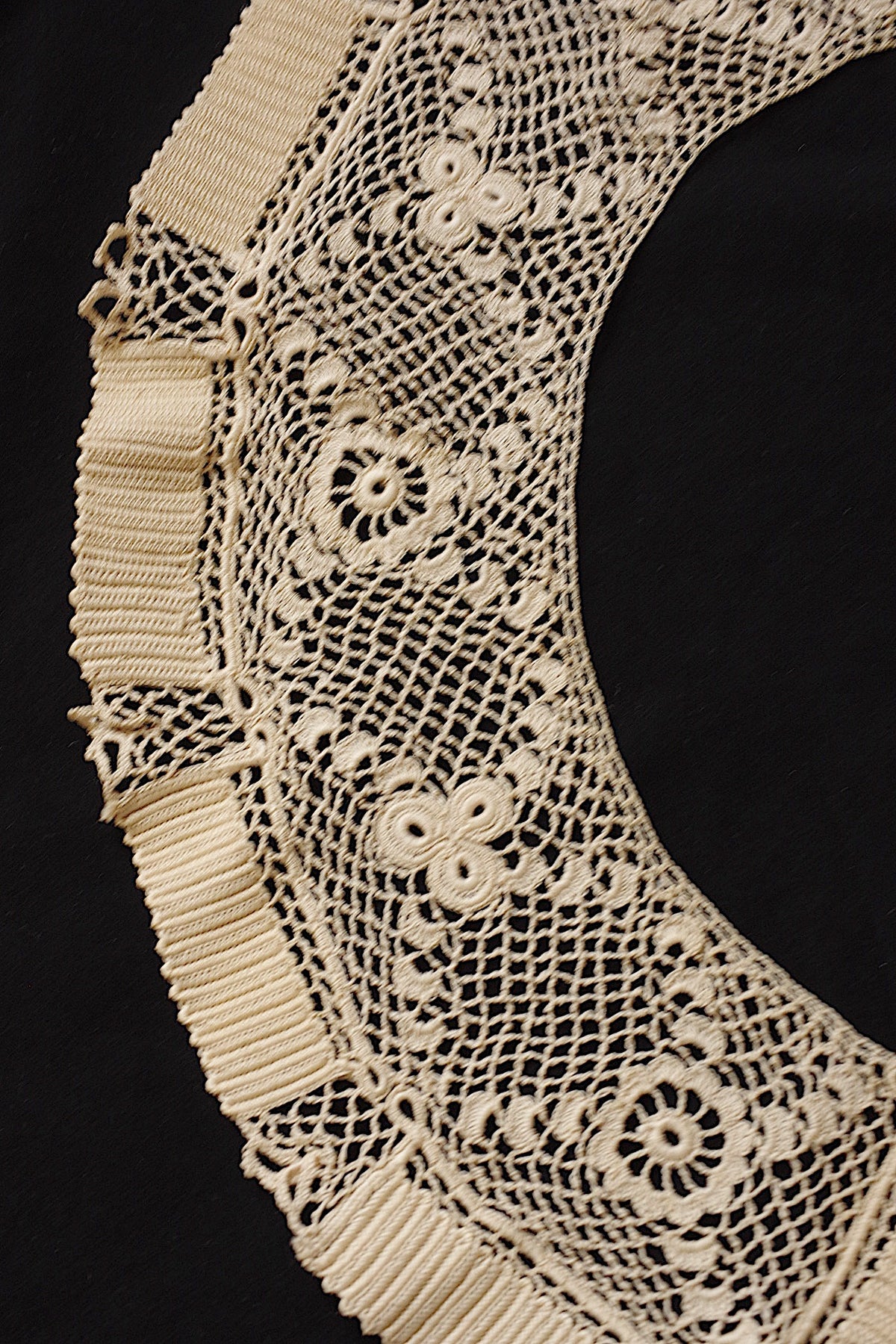 アンティークレース dentelle ancienne クロシェ 襟 5