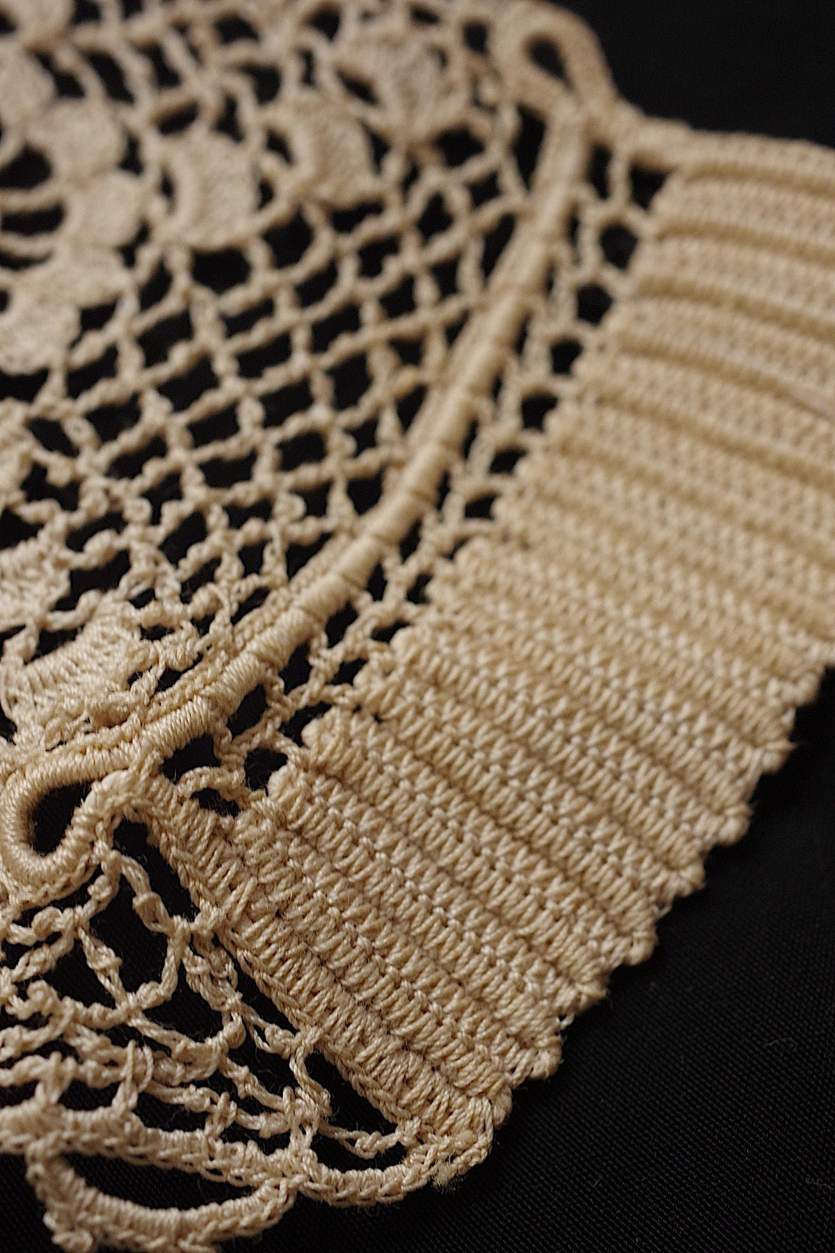 アンティークレース dentelle ancienne クロシェ 襟 6