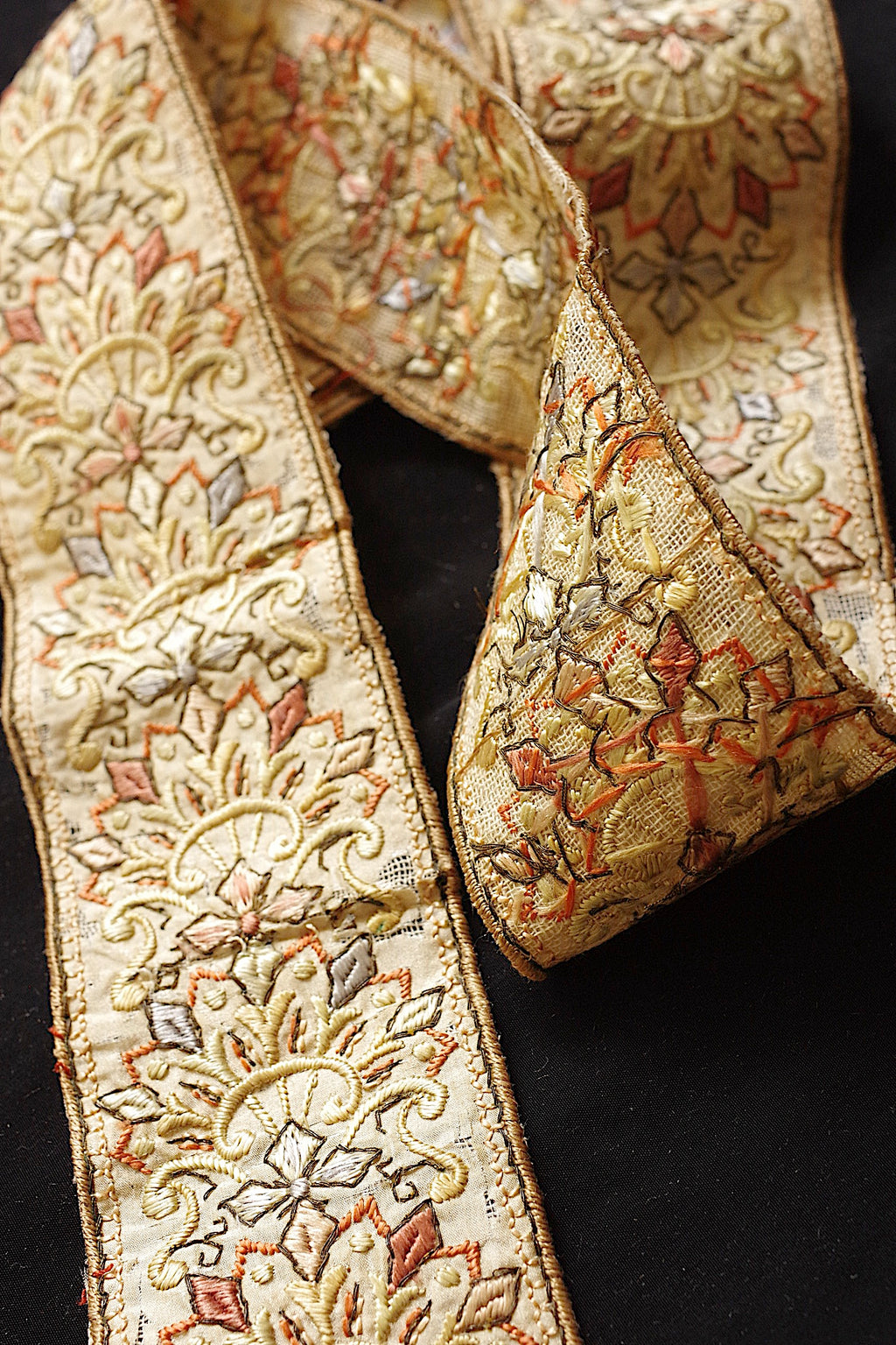 アンティークリボン ruban ancien 刺繍 7