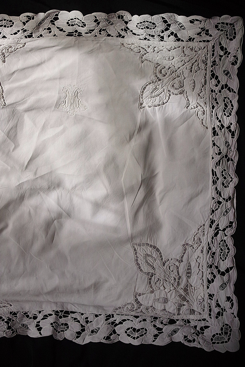 アンティーククッションカバー linge de maison ancienne 1 3