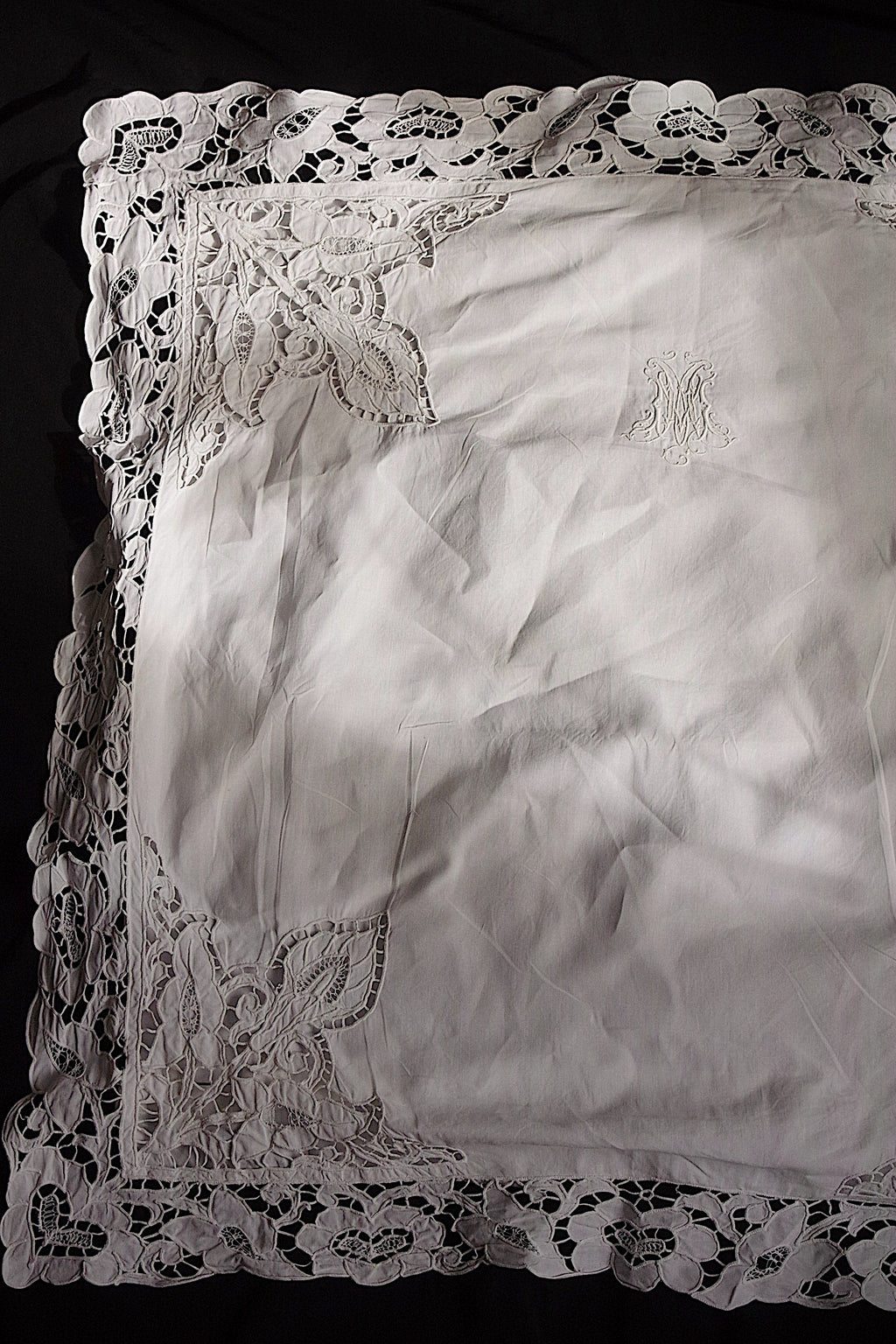 アンティーククッションカバー linge de maison ancienne 1 4